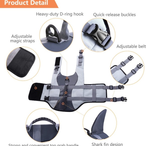 Dog Xxl Dog Life Vest Shark Poshmark